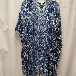 Caftan, Kaftan, or  Swim cover-up. Open Front size 2XL EUC